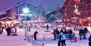 Soirée disco à la patinoire (Morzine)